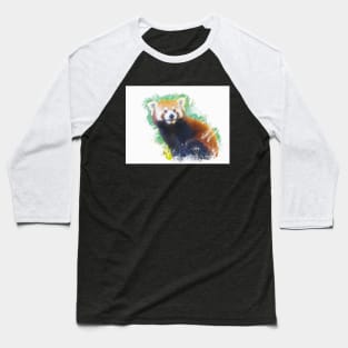 Red Panda Animal Wildlife Forest Nature Adventure Bamboo Graphic Digital Painting Baseball T-Shirt